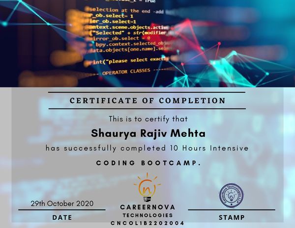 coding bootcamp certificate